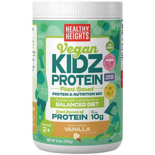 KidzProtein Vegan Vanilla Canister (Healthy Height)