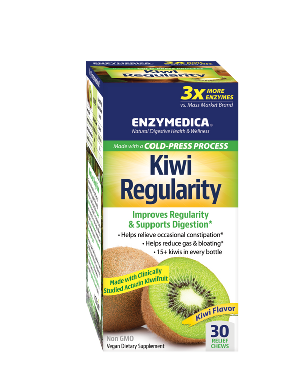 Kiwi Regularity Chews Enzymedica Front
