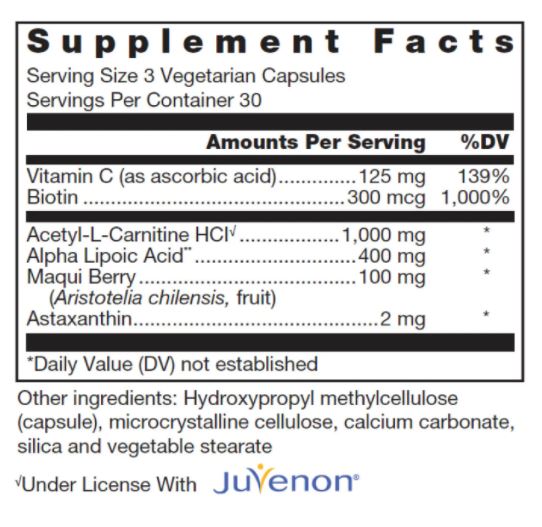 klean antioxidant (klean athlete) supplement facts