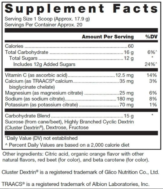 klean hydration (klean athlete) supplement facts