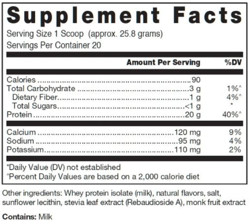 klean isolate (klean athlete) supplement facts
