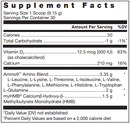 klean essential aminos + hmb douglas labs supplement facts