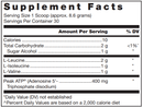 klean bcaa + peak atp douglas labs supplement facts