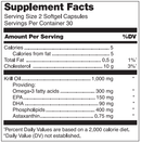 krill oil douglas labs supplement facts