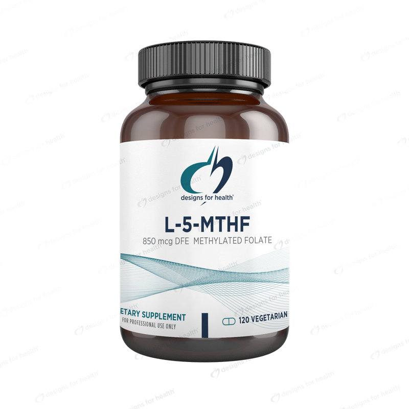 L-5-MTHF 8500 mcg DFE (5 mg) (Designs for Health) Front