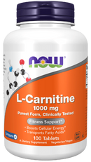 l-carnitine 1000 mg (now foods)