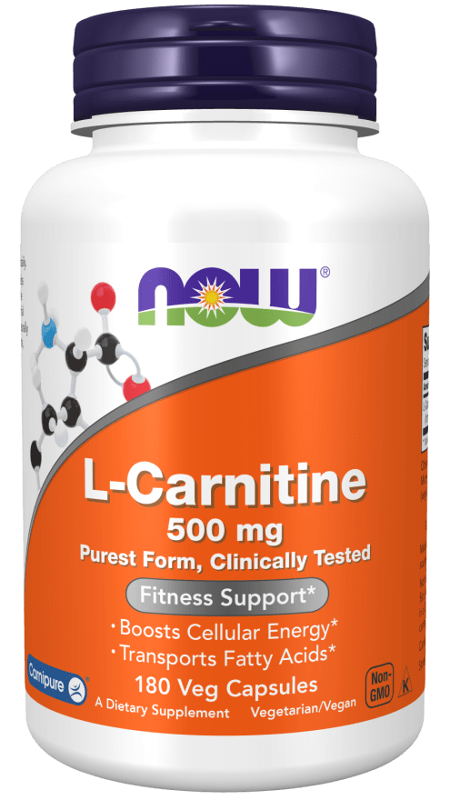 L-Carnitine 500 mg (NOW) Front