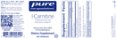 l-carnitine pure encapsulations label