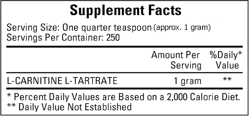 L-Carnitine Powder (Ecological Formulas) Supplement Facts