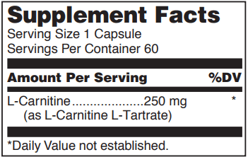 L-Carnitine (Douglas Labs) 60ct supplement facts
