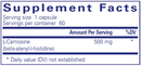 L-Carnosine 60 Count