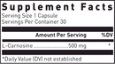 l-carnosine douglas labs supplement facts