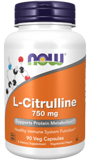 l-citrulline 750 mg (now foods)