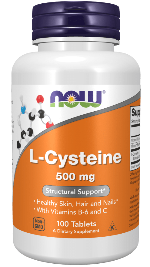 L-Cysteine 500 mg (NOW) Front