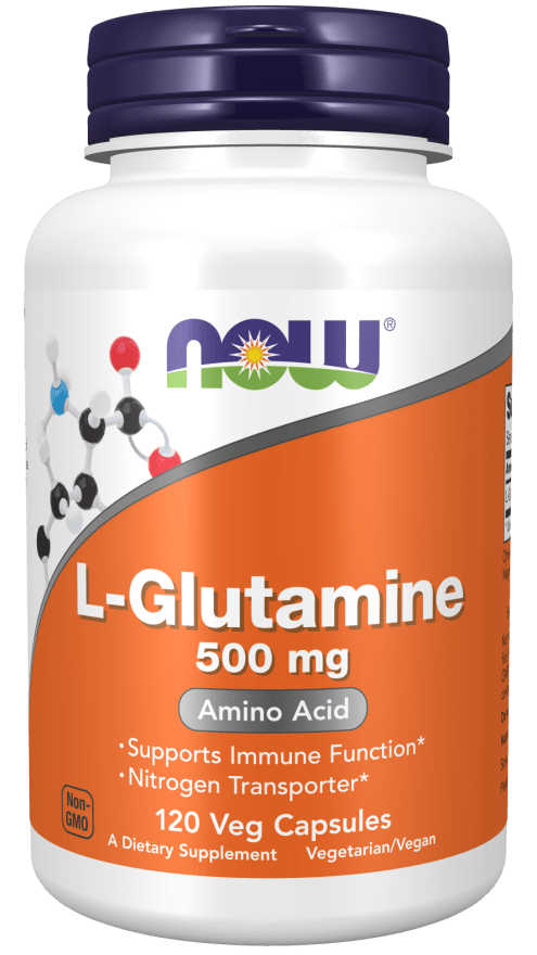 L-Glutamine 500 mg (NOW) Front