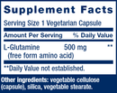 l-glutamine (life extension) supplement facts