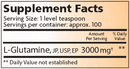 l-glutamine powder (lidtke) supplement facts