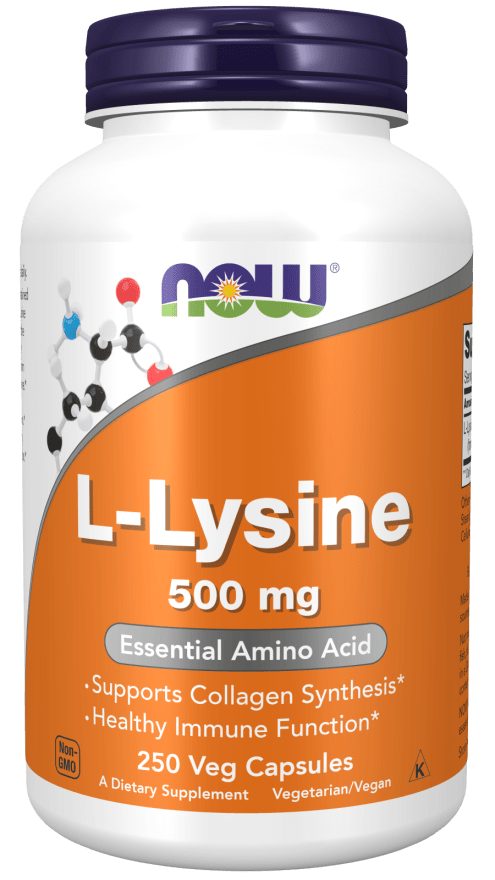 L-Lysine 500 mg (NOW) Front