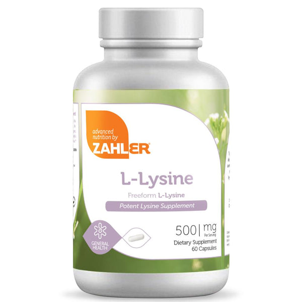 L-Lysine (Advanced Nutrition by Zahler) Front