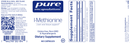l-methionine pure encapsulations label