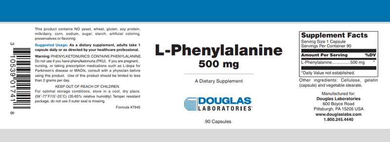 L-Phenylalanine (Douglas Labs) Label