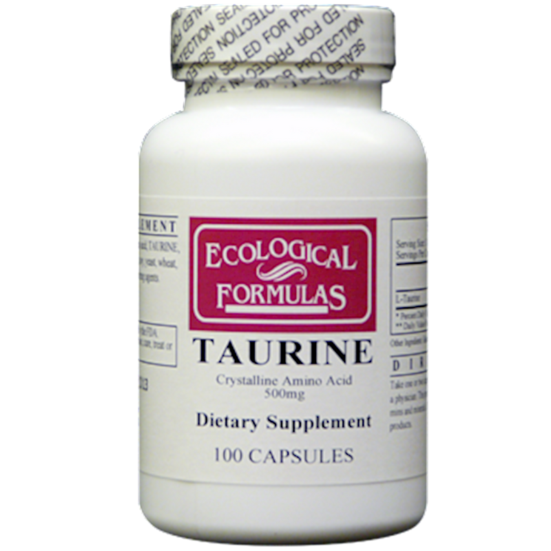 L-Taurine 500 mg (Ecological Formulas) Front