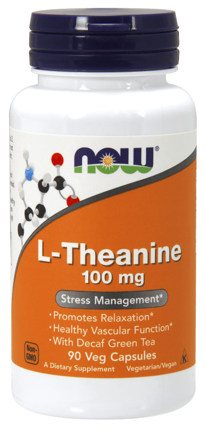 L-Theanine 100 mg (NOW) Front