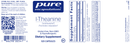 l-theanine pure encapsulations label