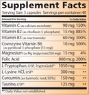 l-tryptophan complete (lidtke) supplement facts