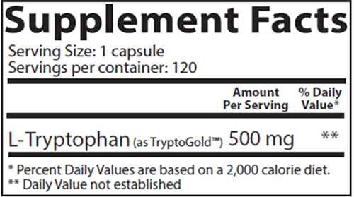 L-Tryptophan (Lidtke Medical) supplement facts