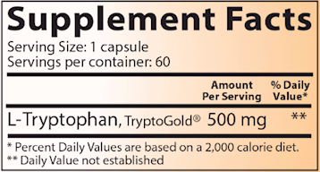 l-tryptophan (lidtke) supplement facts