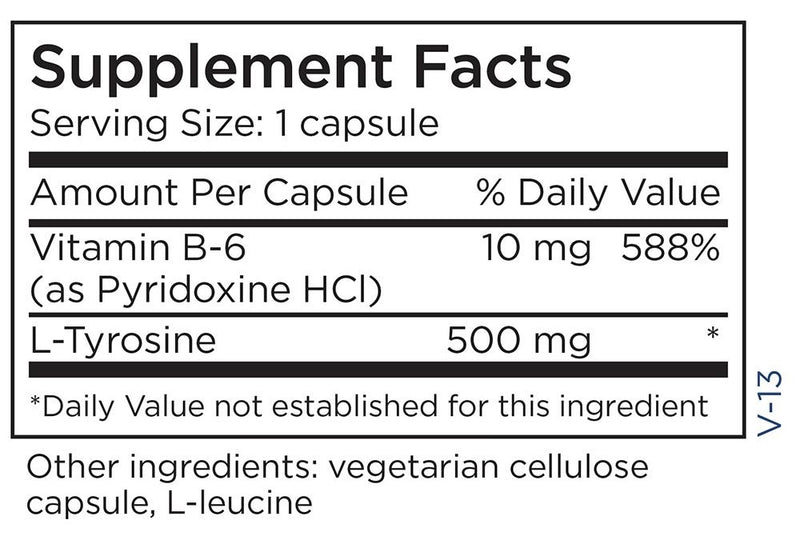 L-Tyrosine (Metabolic Maintenance) Supplement Facts