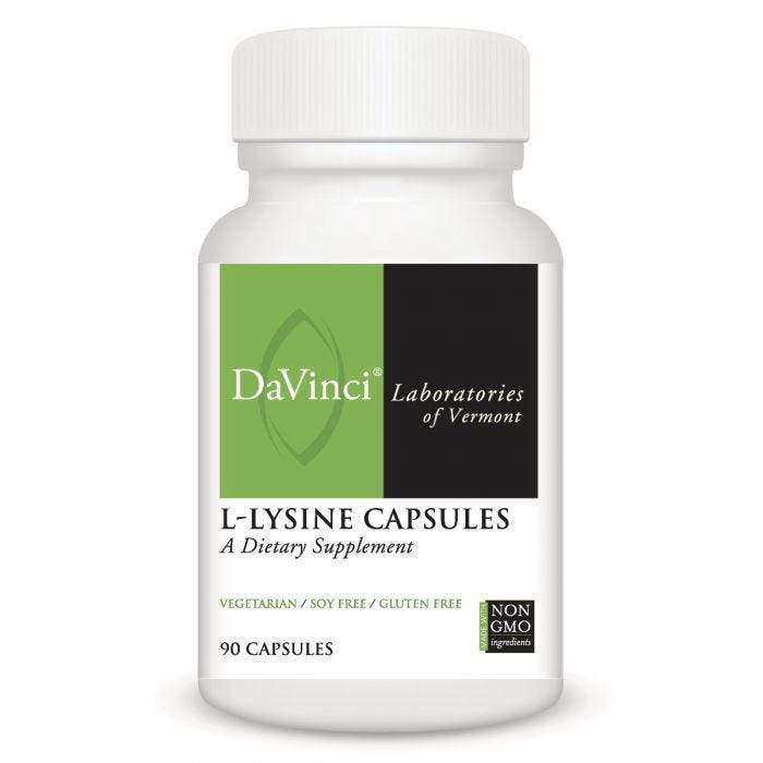 L Lysine Capsules (DaVinci Labs) Front