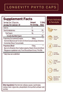 LONGEVITY PHYTO CAPS (Quicksilver Scientific) supplement facts