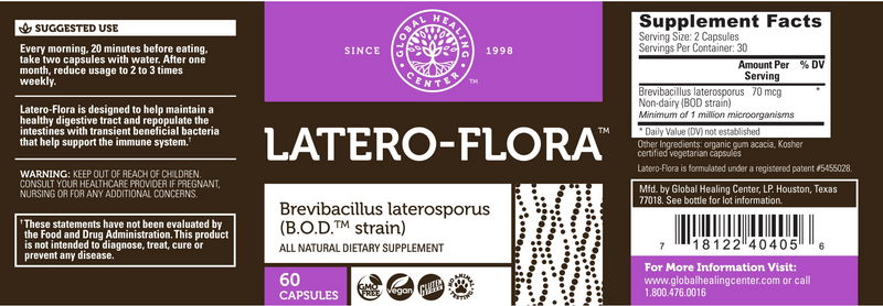 Latero-Flora (Global Healing) Label