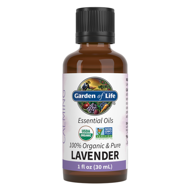 Lavender Essential Oil Organic (Garden of Life) Front