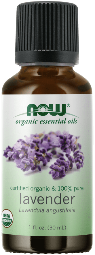 Lavender Oil Organic (NOW) Front