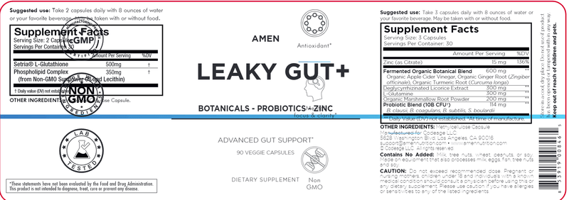 leaky gut + amen label