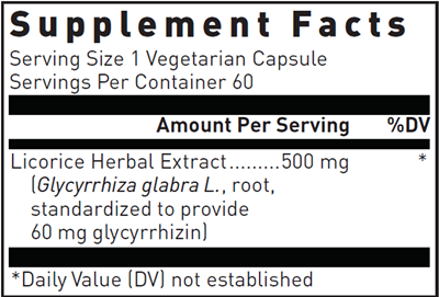 Licorice Root-V (Douglas Labs) supplement facts
