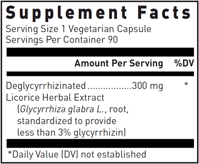 Licorice Root-V (Deglycyrrhizinated) (Douglas Labs) supplement facts