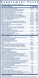 life extension mix capsules without copper supplement facts