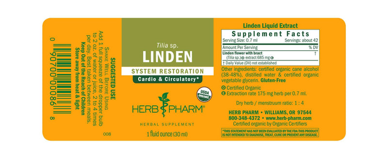 Linden label Herb Pharm