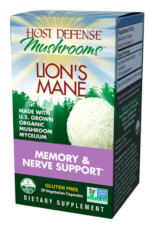 Lion's Mane Capsules - Host Defense Mushrooms 30ct Front