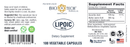 lipoic 300 mg bio-tech pharmacal label