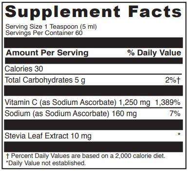 Liposomal C DaVinci Labs | Vitamin C Liquid Supplement Facts