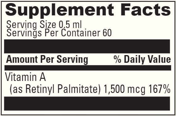 Liposomal A (DaVinci Labs) Supplement Facts