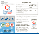 liposomal coq10 empirical labs label