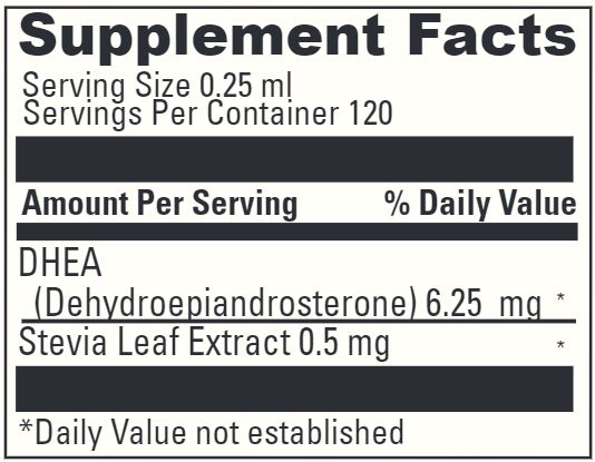 Liposomal DHEA DaVinci Labs Supplement Facts