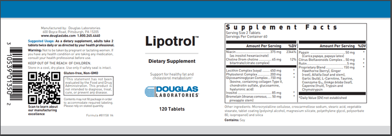 Lipotrol (Douglas Labs) Label