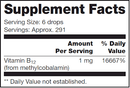liquid b12 sap (nfh nutritional fundamentals) supplement facts